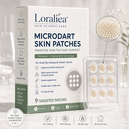 Loraliea®2-in-1 Microneedle & Hydrocolloid Patch🍀| Removes Raised Moles, Acne, Flat Warts & Skin Tags | Helps Improve Wrinkles, Scars & Blemishes | Invisible Patches for Face & Body