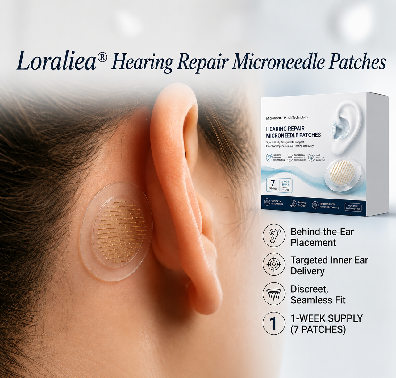 Loraliea® Hearing Repair Microneedle Patches