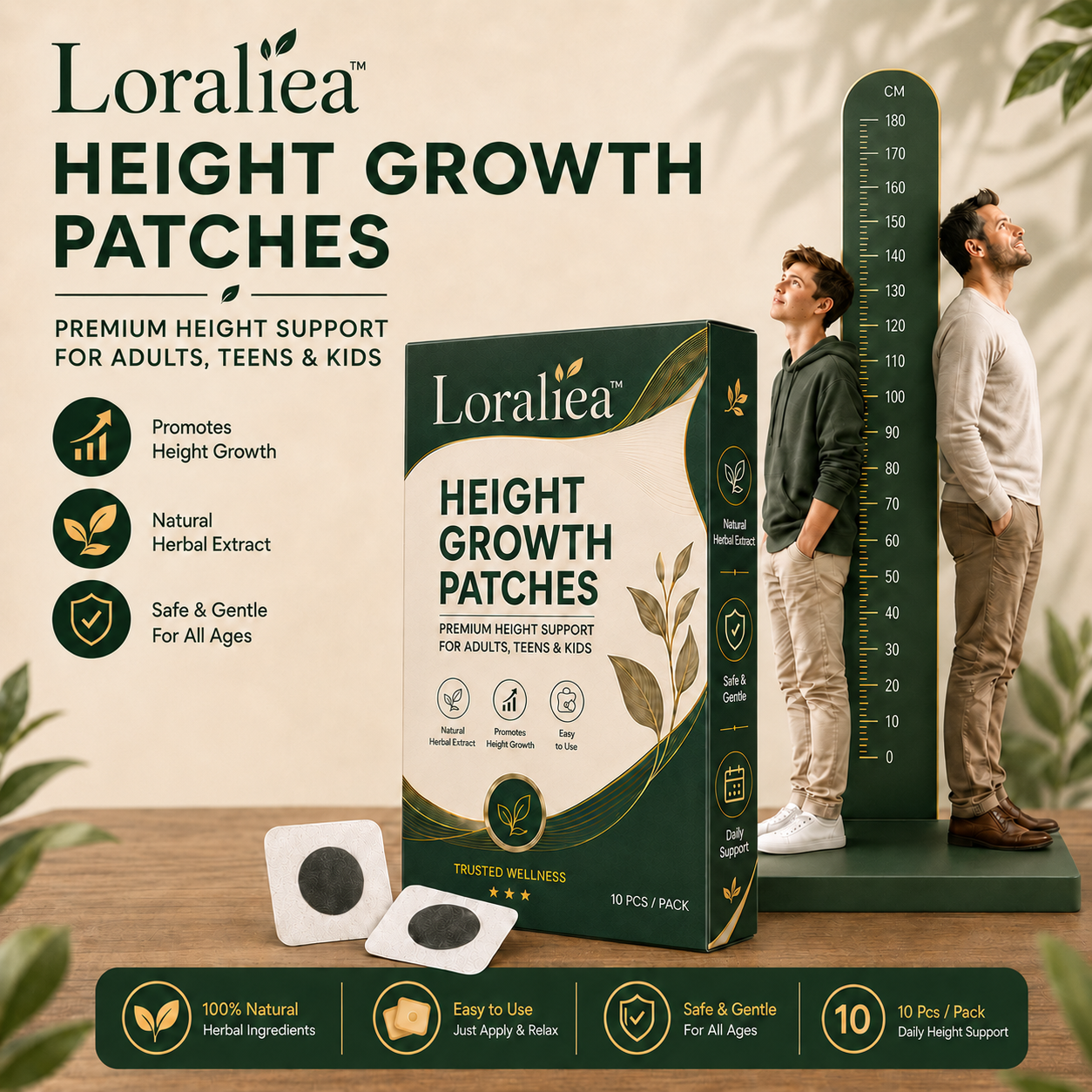 Loraliea™ Herbal Height Support Patch